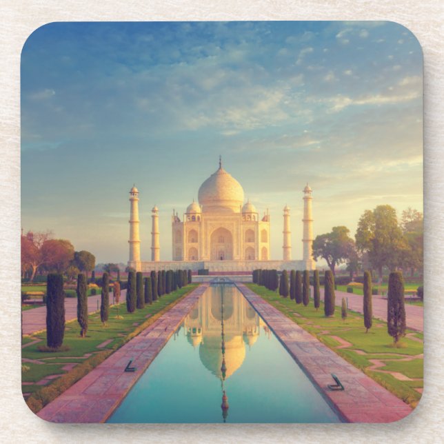 Dessous-de-verre Les monuments | Couleurs du Taj Mahal (Devant)