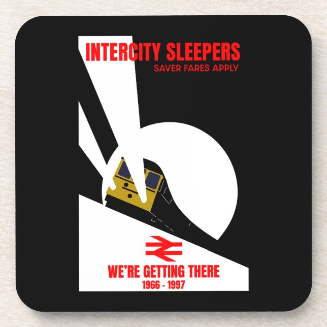 Dessous-de-verre Les passionnés de train ferroviaire britannique (Devant)