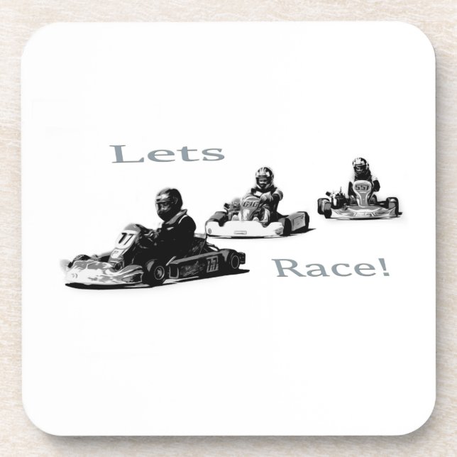 Dessous-de-verre Lets Race - Go Cart Racers (Devant)
