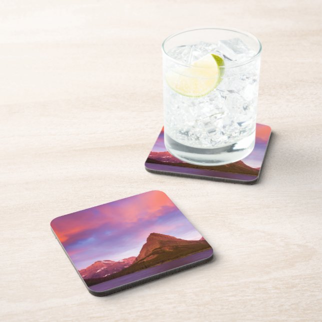 Dessous-de-verre Lever de soleil au glacier (Côté Droit)