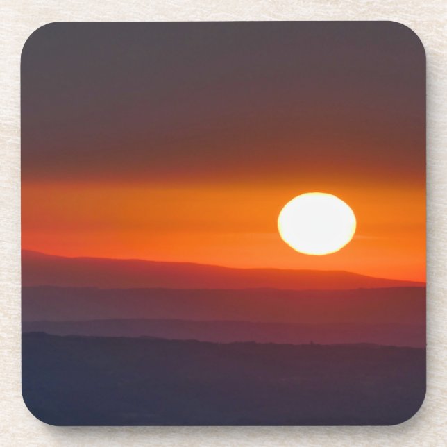 Dessous-de-verre Lever de soleil en Dordogne (Devant)