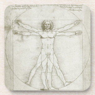 Dessous-de-verre L'Homme de Vitruve de Léonard de Vinci