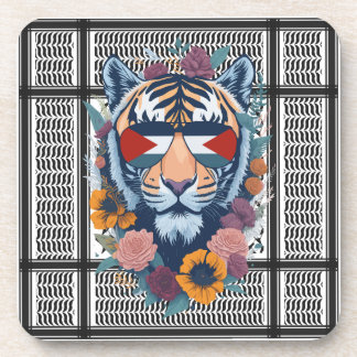 Dessous-de-verre Libre Palestine ARABE AVEC CARTE tigre