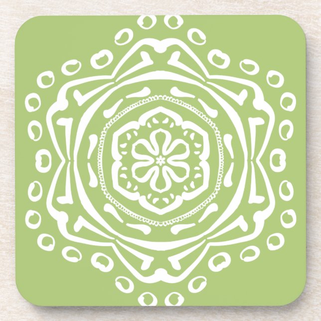 Dessous-de-verre Lichen Mandala (Devant)