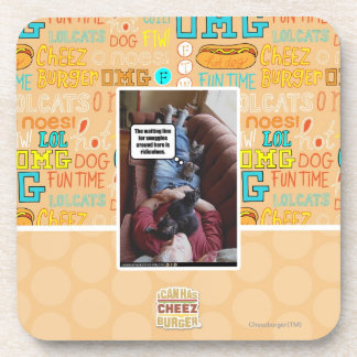 Dessous-de-verre Ligne d'attente pour des câlins