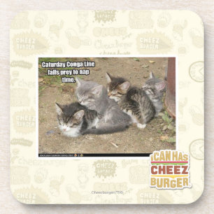 Dessous-de-verre Ligne de Conga de Caturday