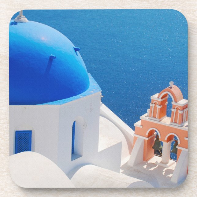 Dessous-de-verre L'île grecque Santorin (Devant)