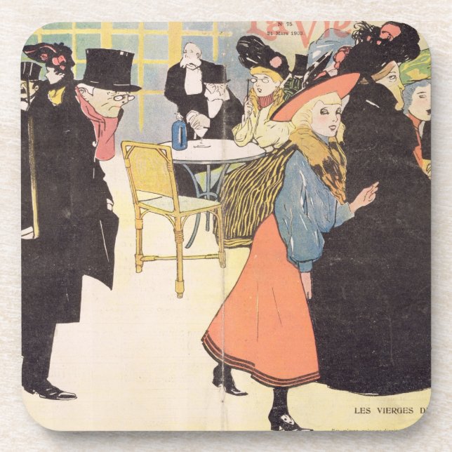 Dessous-de-verre L'illustration de couverture pour la "La luttent (Devant)