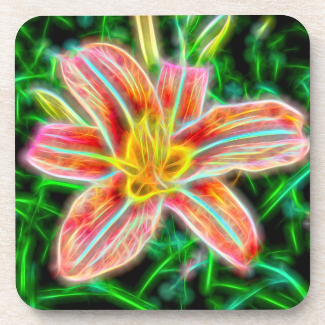 Dessous de verre Lily électrique (Devant)