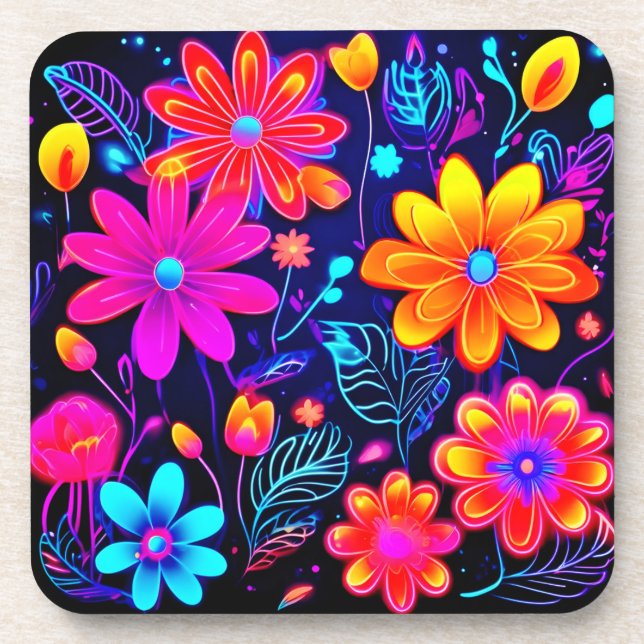 Dessous-de-verre L'Imaginaire floral de Neon (Devant)