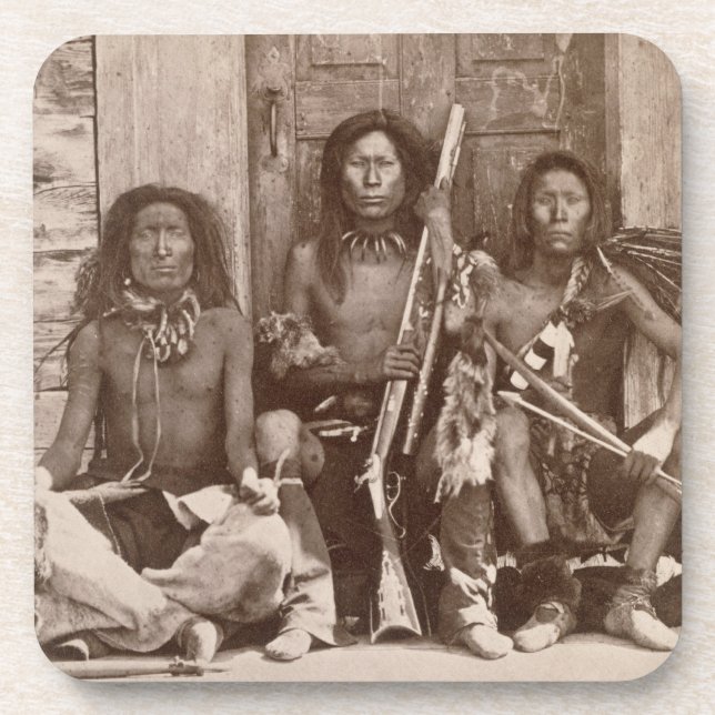 Dessous-de-verre L'Indien trois brave, photographié par l'anglais (Devant)