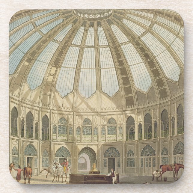 Dessous-de-verre L'intérieur des écuries, des 'vues du RO (Devant)