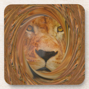 Dessous-de-verre Lion Abstrait Safari Art