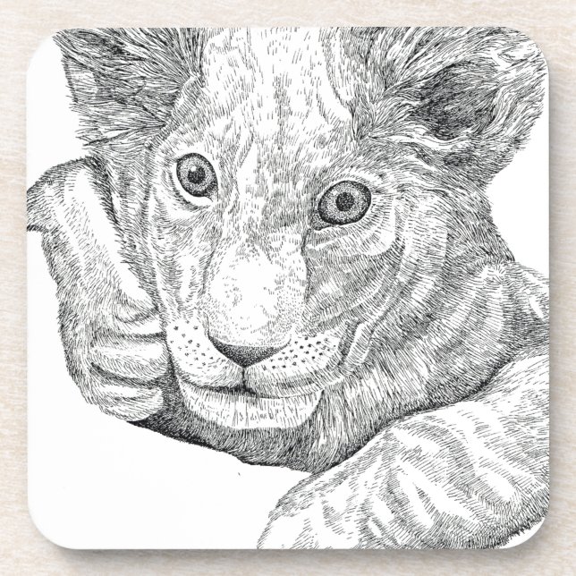 Dessous-de-verre Lion Cub (Devant)