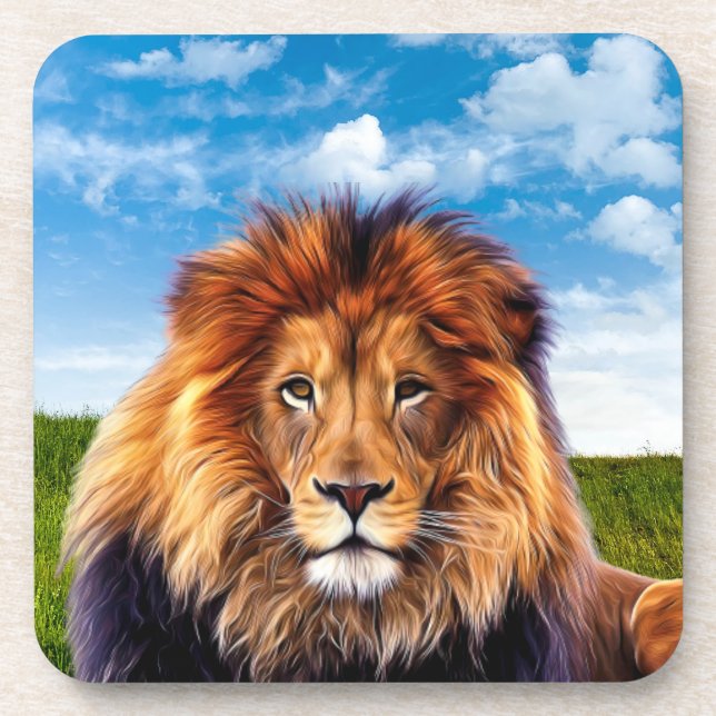 Dessous-de-verre Lion Le Roi de Forêt-15475 (Devant)