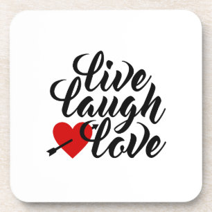 Dessous-de-verre Live Lauder Love Valentine Calligraphy DESSOUS D