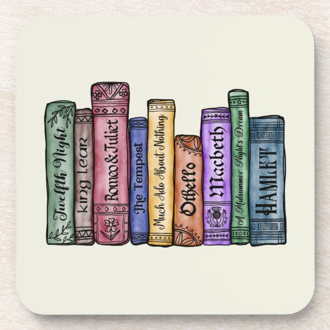 Dessous-de-verre Livres Shakespeare No.1 (Devant)