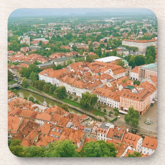Dessous-de-verre Ljubljana d'en haut (Devant)