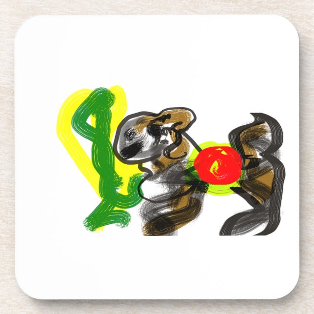 Dessous-de-verre Llama Joy cute (Devant)