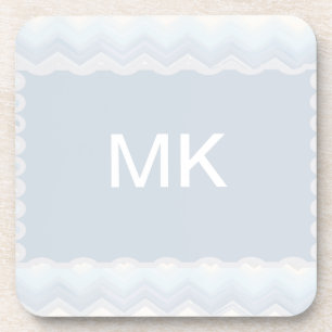 Dessous-de-verre L'océan ombrage l'aquarelle Chevron