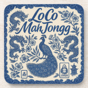 Dessous-de-verre LoCo Mahjong Set de sous-tasses