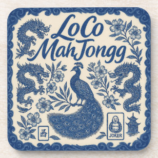 Dessous-de-verre LoCo Mahjong Set de sous-tasses
