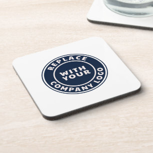Dessous-de-verre Logo d'entreprise moderne personnalisé