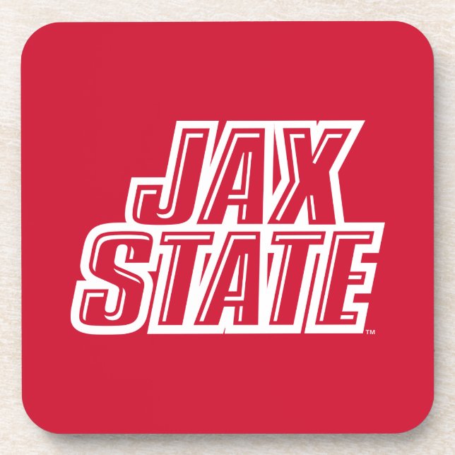 Dessous-de-verre Logo d'état de Jacksonville State University JAX S (Devant)