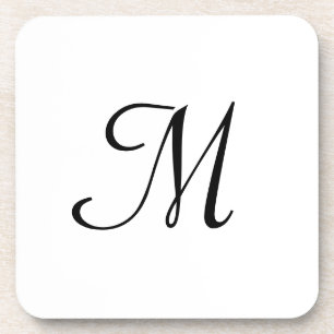 Dessous-de-verre logo monogramme simple minimal élégant personnalis