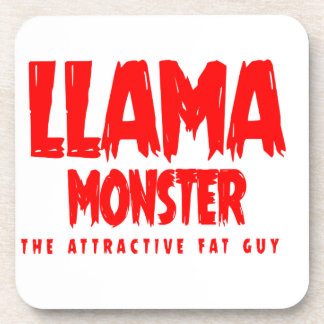 Dessous-de-verre Logo rouge Llama Monster