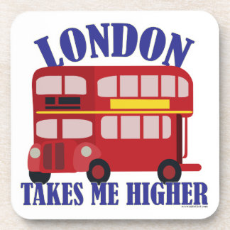 Dessous-de-verre Londres M'Amuse Plus Haut Slogan Art