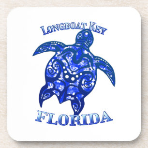 Dessous-de-verre Longboat Key Florida Vacances Tortue tribale