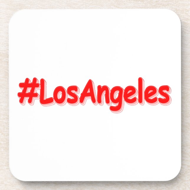 Dessous-de-verre "#LosAngeles" Joli design. Commandez dès maintenan (Devant)