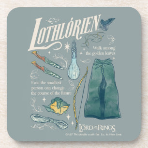 Dessous-de-verre LOTHLORIEN™ Collage graphique aquarelle