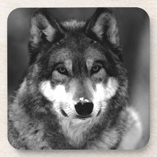 Dessous-de-verre Loup (Devant)