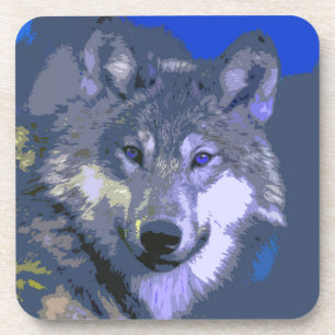 Dessous-de-verre Loup 036