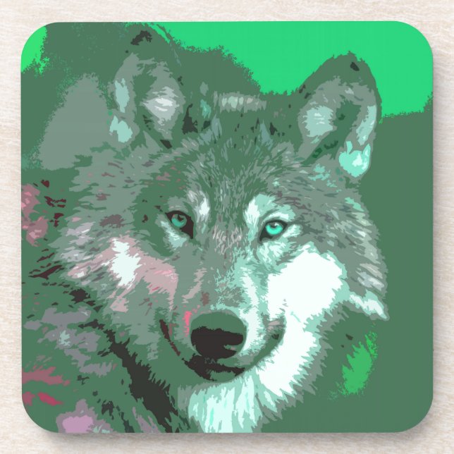 Dessous-de-verre Loup 048 (Devant)