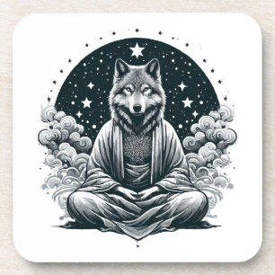 Dessous-de-verre Loup conscient