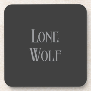 Dessous-de-verre Loup solitaire mâle Sigma minimaliste moderne
