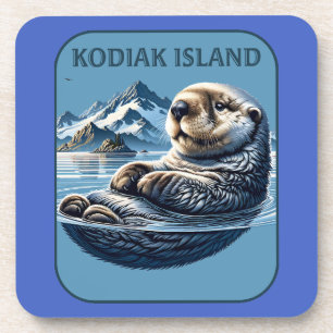 Dessous-de-verre Loupe de mer de l'île Kodiak Alaska