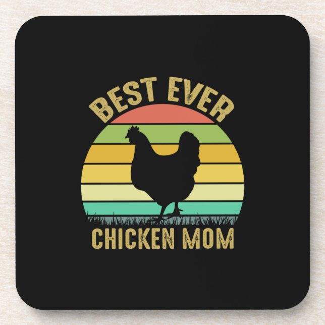 Dessous-de-verre Louvain de poulet | Meilleure mère du poulet (Devant)