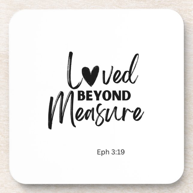 Dessous-de-verre Love beyond measure Eph 3:19 (Devant)
