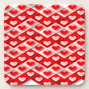 Dessous-de-verre Love Heart Motif