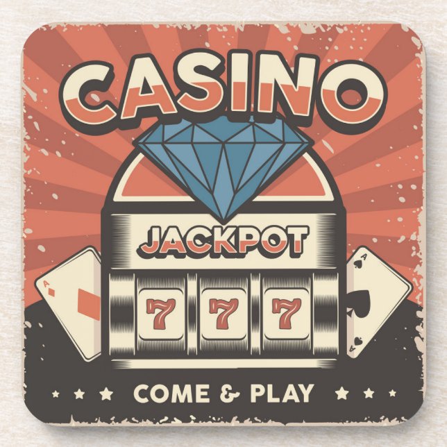 Dessous-de-verre Love POKER Jackpot (Devant)