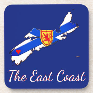 Dessous-de-verre Love The East Coast Nova Scotia Ensemble de dessou