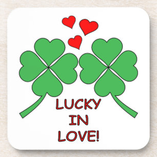 Dessous-de-verre Lucky In Love Hearts Clover