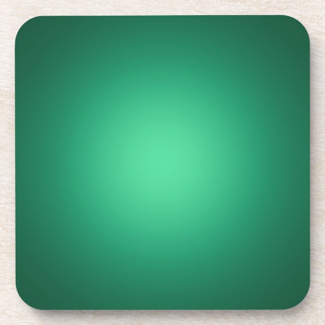 Dessous-de-verre Lumière blanche sur vert (Devant)