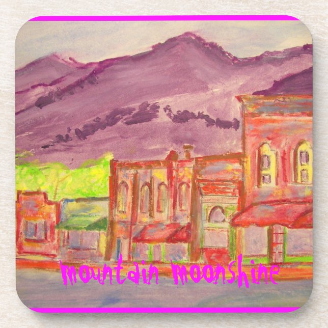 Dessous-de-verre lune de montagne (Devant)