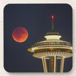 Dessous-de-verre Lune de sang   Aiguille spatiale de Seattle