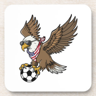 Dessous-de-verre Lunettes de soleil aigle de foot USA cool Vintage 